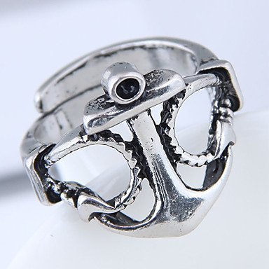 Rings, anchor, fashion, steam punk jewelry silver
