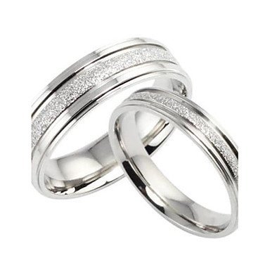 Casual couple rings on the ring, the love of titanium steel, silver jewelry, wedding party gifts