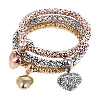 Women Bead Bracelet Heart Bracelet jewelry