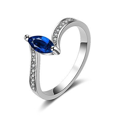 Cubic zirconia balls rings, copper, dark blue fashion jewelry gifts daily