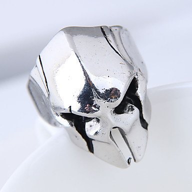 Rings, skull retro, fashion silver jewelry