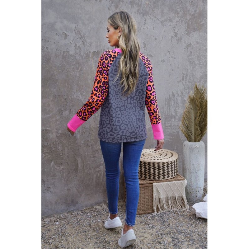 Western Tribal Print Patchwork Long Sleeves Top - from category Long Sleeve Tops (Dsipark.com | Best Online Shopping Website for Discounted Deals)