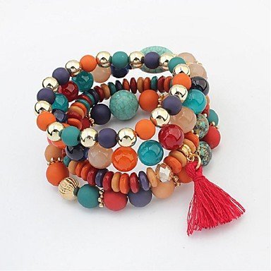 Women multi-layer stratified Bead Bracelet Fashion Jewelry Bracelet