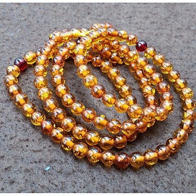 Women weave beaded bracelet wrapped resin Buddha bracelet jewelry