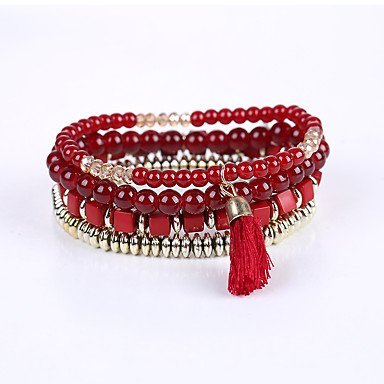 The beads can be layered resin multilayer Bracelet jewelry bracelets