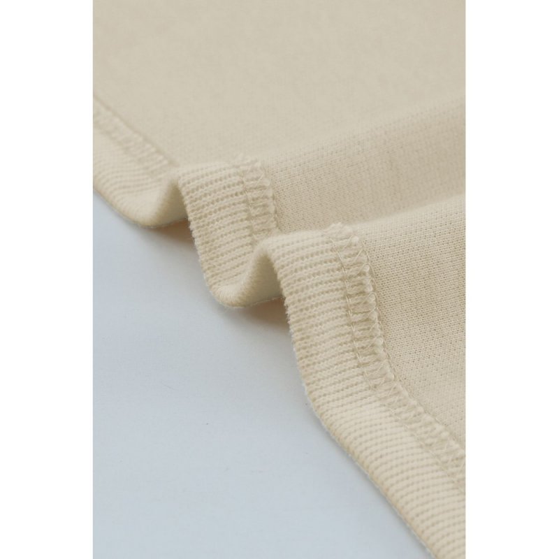 Beige Crisscross Neck Ribbed Knit Top - from category Long Sleeve Tops (Dsipark.com | Best Online Shopping Website for Discounted Deals)