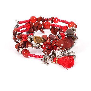 Women wrapped bracelet resin jewelry bracelet tassel leisure
