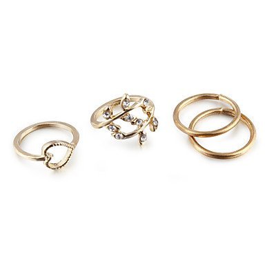 Jewelry Sets ring joint ring, zircon, diamond, simple style jewelry, silver everyday casual