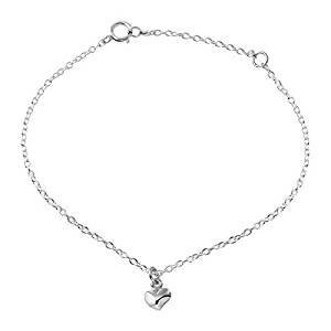 Anklet with heart charm