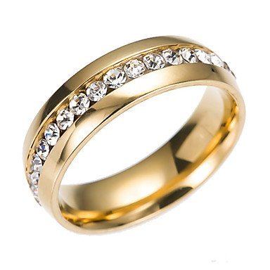 Cubic zirconia ring eternity ring, stainless steel, classic, fashion jewelry, silver wedding engagement gift masquerade engageme