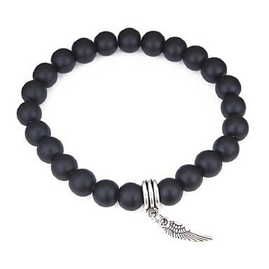 Women Obsidian Bead Bracelet wing retro fashion jewelry bracelets
